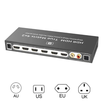 Конвертер-разветвитель HDMI2.1 8K 4x2 экстрактор