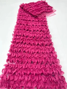 красивая кружевная ткань с вышивкой, уникальная кружевная ткань JIANXI.C-1302.6817, нигерийская французская кружевная ткань