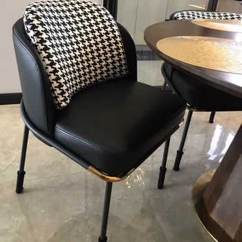 Красивые Роскошные обеденные стулья Современный кожаный кухонный дизайнерский стул Скандинавские шезлонги для столовой Sillas Para Comedor Decoration