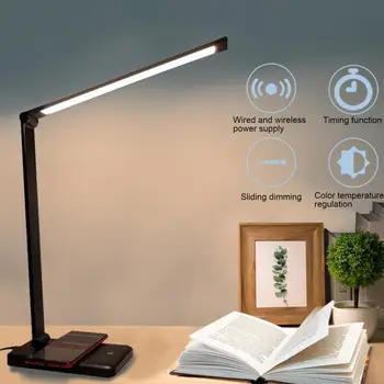 Креативный Настольный светильник с сенсорным управлением, Настольная лампа, Складная Отдельно Стоящая Универсальная Складная Настольная светодиодная лампа USB для студентов