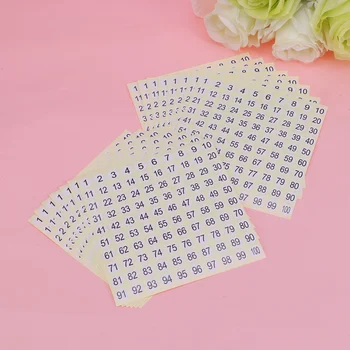 Круглые этикетки Листы Наклейки от 1 до 100 круглых наклеек самоклеящиеся бумажные наклейки и этикетки для хранения инвентаря