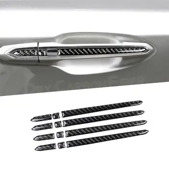Крышка дверной ручки автомобиля из углеродного волокна Автомобильные Аксессуары Декор интерьера автомобиля Отделка автомобиля для Cadillac XT5 2016-2019