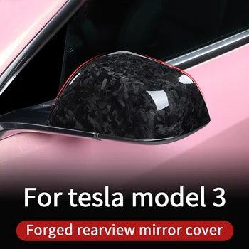 Крышка зеркала заднего вида для Tesla model 3 аксессуары/автомобильные аксессуары model 3 tesla three tesla model 3 carbon/аксессуары