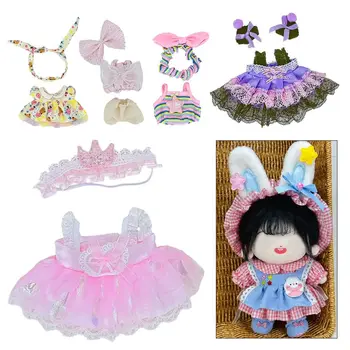Кукольная одежда своими руками, милое платье для куклы 20 см, сменная игрушечная мини-юбка принцессы