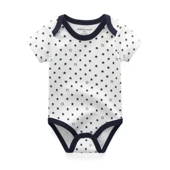 Летнее боди для маленьких мальчиков и девочек, хлопковые мягкие комбинезоны для новорожденных 0-12 месяцев, детская одежда унисекс с короткими рукавами