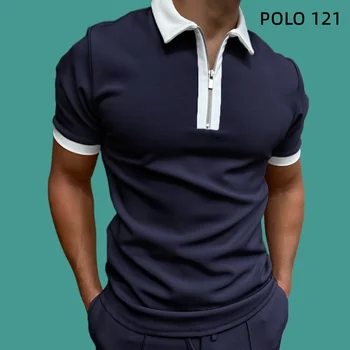 Летняя мужская повседневная рубашка поло с высококачественным цифровым принтом 2023 года, модная мужская футболка с коротким рукавом