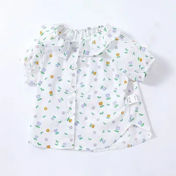 Летняя футболка для девочек, футболки для малышей PDD655