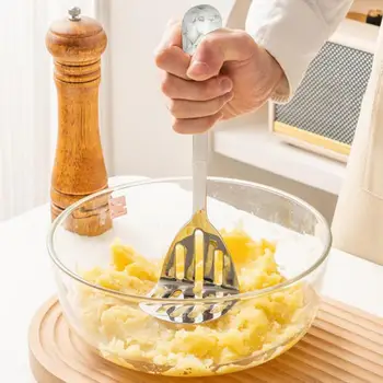Ложка для мороженого с керамической ручкой, удобный захват, устройство для приготовления картофельных шариков из нержавеющей стали для десертов с картофельным пюре