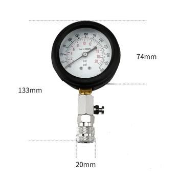 Манометр для измерения давления в цилиндре Инструмент для определения давления в цилиндре Универсальный манометр для измерения давления в цилиндре Инструмент для определения давления в цилиндре