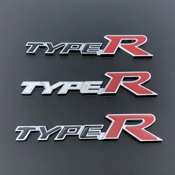 Металлическая 3D решетка радиатора автомобиля, эмблема, значок, наклейки для Honda Type R Racing, спортивный логотип Type S, Civic Accord, Crv, Hrv, CITY CRIDER