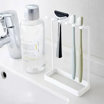 Металлический держатель для зубной щетки, Вешалка для ванной, Зубная щетка, зубная паста, Бритва-Органайзеры, Подставка для аксессуаров для ванной комнаты