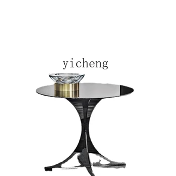 Металлический журнальный столик HYP высокого класса, легкий, роскошный приставной столик в гонконгском стиле.