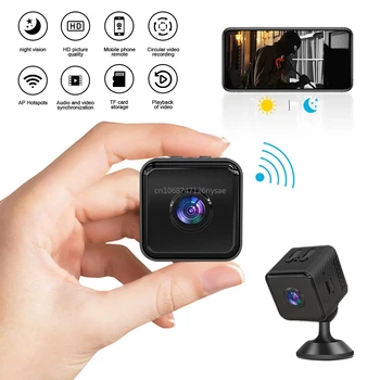 Мини-камера для умного дома, защита безопасности, Новая камера X2, ночное видение 1080 HD, Wi-Fi, обнаружение движения, домашнее наблюдение