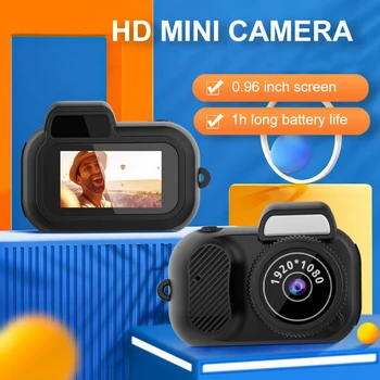 Мини-камера с экраном, портативная ретро-сверхмалая зеркальная камера HD 1080P, спортивная видеокамера на открытом воздухе на День рождения/Пасху