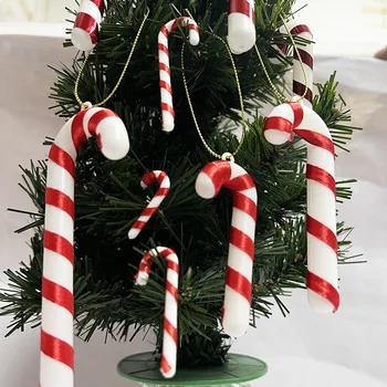 Мини-Леденец Украшение на Рождественскую елку Рождественский кулон DIY Home Decor Веселого Рождества Детская игрушка Новый Год Navidad