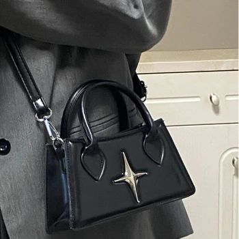 Модная дизайнерская женская сумка через плечо в стиле ретро, черные, милые, классные женские сумки-мессенджеры, простые женские сумки-клатчи из искусственной кожи