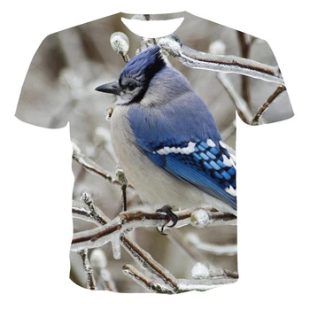 Модная Летняя футболка Для Мужчин и женщин 2021, Новая Мужская футболка с 3D Животным принтом, Дышащая Уличная Одежда, Футболка с принтом Для мужчин XXS-6XL