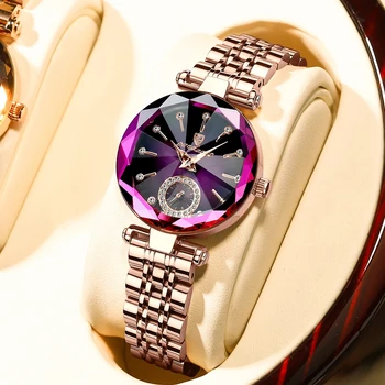 Модные женские часы POEDAGAR От ведущего бренда класса Люкс из водонепроницаемой нержавеющей стали с бриллиантами, женские кварцевые наручные часы из розового золота Montre Femme