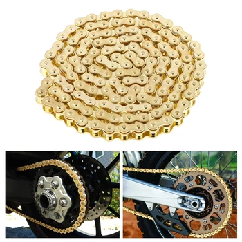 Мотоциклетная цепь Gold 420, 132 звена, приводная цепь для квадроцикла, внедорожника