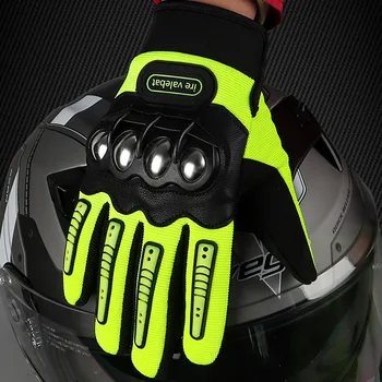 Мотоциклетные перчатки, дышащие гоночные перчатки с полными пальцами, защита от спорта на открытом воздухе, перчатки для езды на кросс-байке Guantes Moto