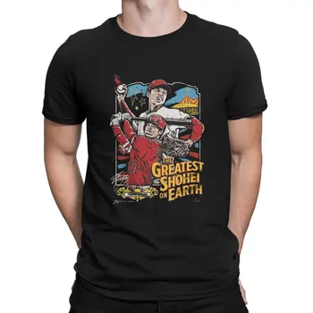 Мужская футболка Ohtani Classic, потрясающие футболки из 100% хлопка, бейсбольная футболка Ohtani с коротким рукавом, топы с круглым воротником и принтом