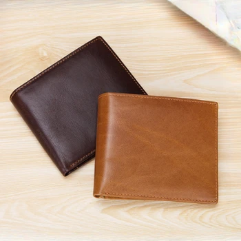 Мужские брендовые кожаные кошельки Slim Mini ID, держатель для кредитной карты, сумка для денег, кошелек
