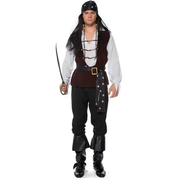 Мужской костюм пиратского капитана на Хэллоуин, карнавал, Марди Гра, Фантазия, Маскарадный костюм