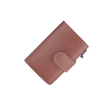 Мужской кошелек, фирменный держатель для карт, сумка для кредитных дебетовых карт из искусственной кожи, кошелек-органайзер простого дизайна