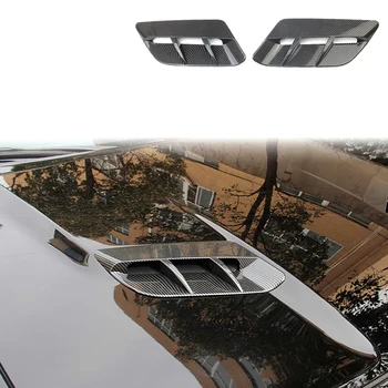 Накладка крышки воздуховода капота двигателя из углеродного волокна для Dodge Challenger 2015-2020 Автомобильные Аксессуары