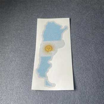 Наклейки для стайлинга автомобилей в Аргентине Карта флага Аргентины Виниловые окна, аппликация для украшения экстерьера автомобиля, наклейка на хвост грузовика