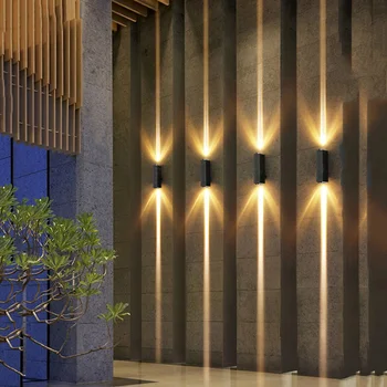 Наружные водонепроницаемые настенные светильники Мощностью 6 Вт, прожектор для мытья стен, настенное бра для декора веранды, сада, виллы, балкона на открытом воздухе