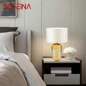 Настольная лампа SOFEINA Nordic Modern Glaze, Модная Художественная гостиная, Спальня, Отель, Светодиодная Индивидуальность, Оригинальность, Настольная лампа