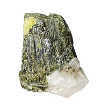 Натуральный драгоценный камень Зеленый кристалл Турмалина Кластерный кристалл Оригинальный образец минерала Суперэнергетическое украшение для дома Witchcraft alta