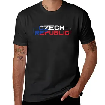 Новая футболка из Чехии, мужские топы, футболки для больших и высоких мужчин