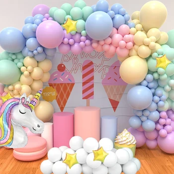 Новое поступление, комплект арки из воздушных шаров в стиле единорога на день рождения, для детского душа, свадебного душа для новобрачных, украшения для детских вечеринок