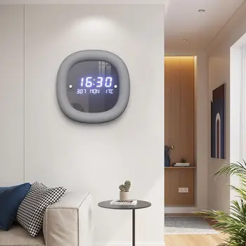 Новые современные Простые Домашние Электронные Часы С Дисплеем Даты И Температуры, Настенные Креативные Часы, Настенные часы