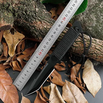 Новый маленький прямой нож, портативные уличные ножи, Тактика кемпинга, спасательный нож высокой твердости, многофункциональный нож для выживания в дикой природе