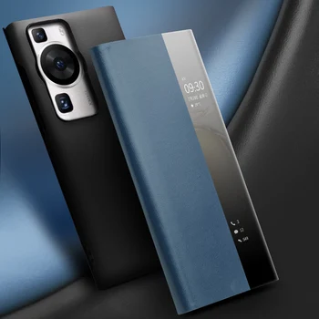 Новый Чехол для телефона QIALINO из натуральной кожи для Huawei Ascend P60 Pro, Тонкий Флип-чехол с функцией Smart View Cover для P60 Pro