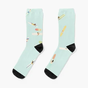 Носки для джентльменов Surfsup, Противоскользящие футбольные носки, спортивные носки для мужчин, носки с героями мультфильмов