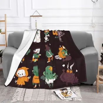 Одеяло на Хэллоуин, фланель, весна-осень, тыквенный ворс, Многофункциональные мягкие одеяла для постельного белья, покрывала для дивана