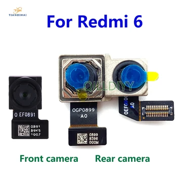 Оригинальная камера заднего вида для Xiaomi Redmi 6 Основной модуль фронтальной камеры Замена гибкого кабеля Запасные части