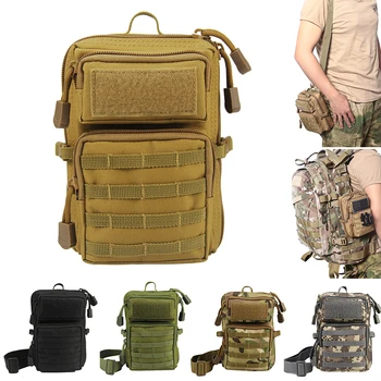 Открытый тактический чехол Molle, кобура, мужская военная поясная сумка EDC, кошелек, чехол для телефона, Медицинская сумка, Многофункциональная Походная охотничья сумка
