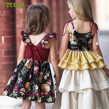 Платья принцессы для маленьких девочек 2023 года, Vestido Infantil, детское платье, одежда для маленьких девочек, платье для малышей, вечерние платья для девочек в цветочек