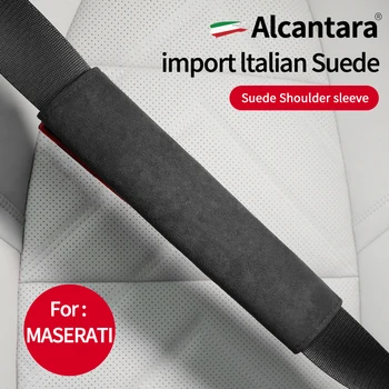 Плечевой ремень безопасности автомобиля из алькантары и замши для Maserati Ghibli Grecale Levante Coupe grantismo MC20 GranCabrio