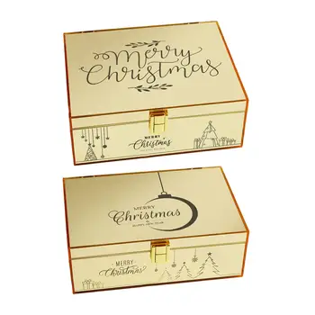 Подарочная коробка с крышкой, Акриловые подарочные коробки, Акриловые коробки, шкатулки для украшений для подружек невесты, Рождество, свадьба, Выпускной, День рождения