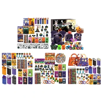 Подарочный набор на Хэллоуин, канцелярский набор на Хэллоуин с пакетами для угощений, игрушка на Хэллоуин