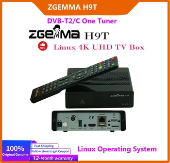 [Подлинный] Супер Распродажа Zgemma H9T Linux 4K UHD Smart TV Box H.265 HEVC DVB-T2/C one тюнер Польша Россия Цифровой декодер рецепторов