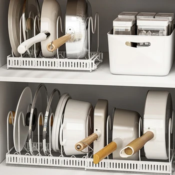 Подставка-органайзер, шкаф для хранения, Расширяемый шкаф, полка для хранения кастрюль, органайзер для кухни и столешницы, кастрюли-органайзеры