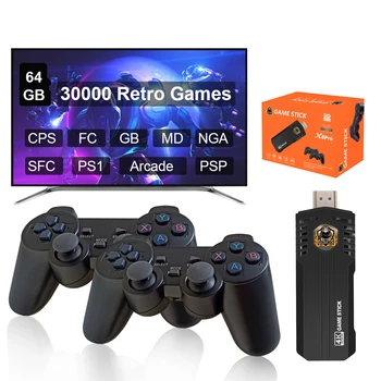 Портативная игровая консоль X8Pro Retro 2.4G Wireless Console Game Stick 4k 30000 Игр