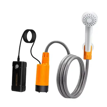 Портативный походный душ USB перезаряжаемый со шлангом Электрический душ для путешествий
